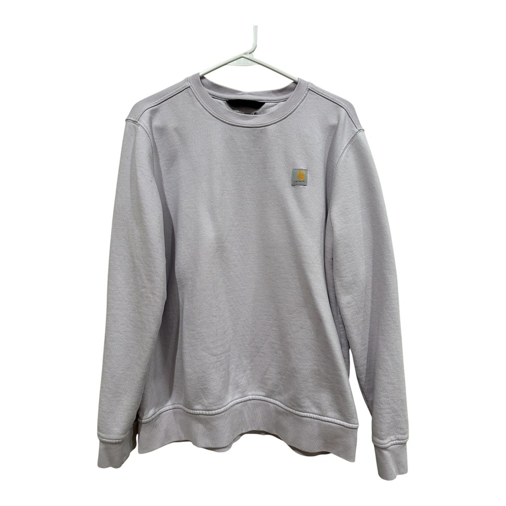 Carhartt Relaxed Fit Crewneck Sweatshirt Lavender Purple Womens Medium M 8-10